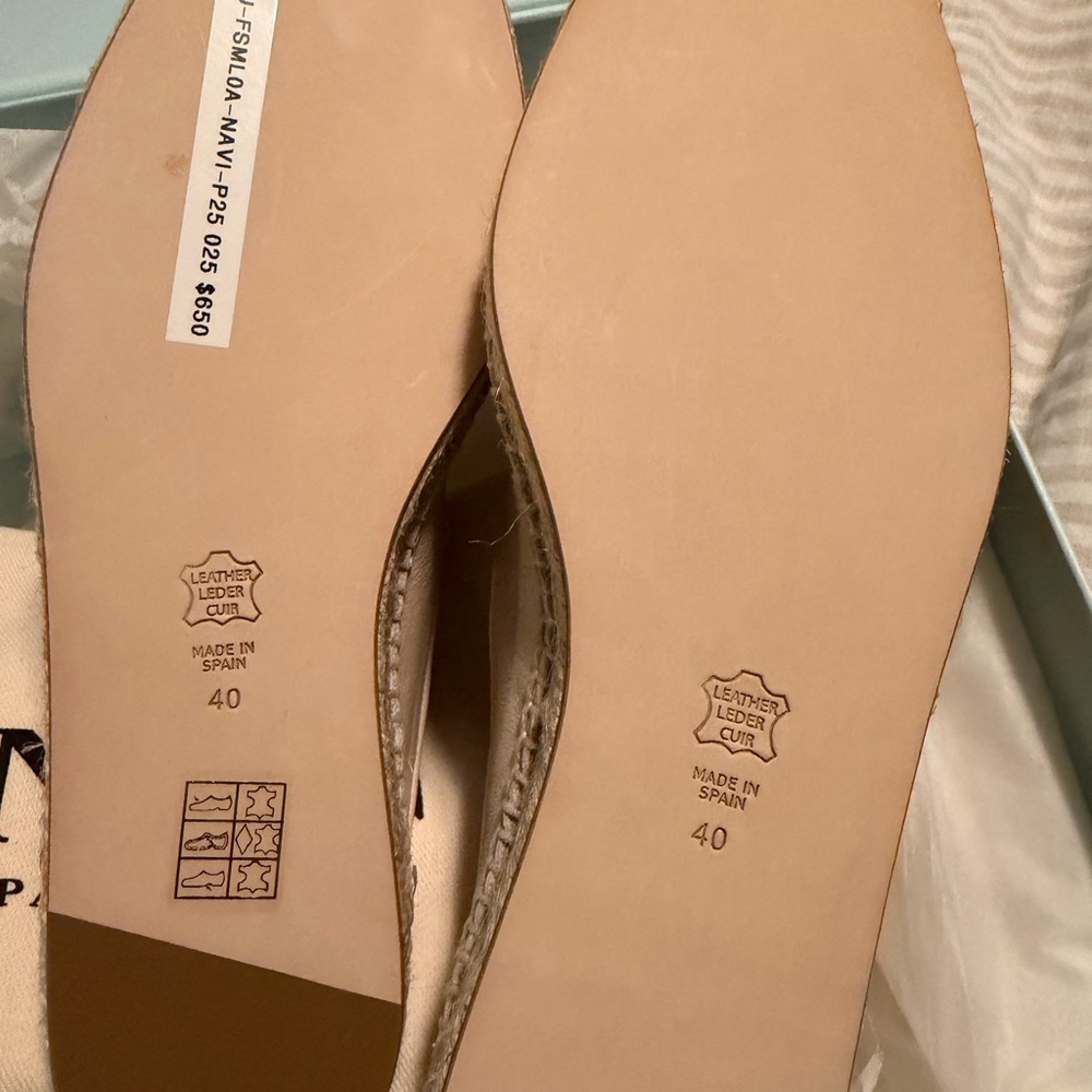 MAJOR SALE Size 40 LANVIN espadrille mule new in box and shoe bags. - Picture 9 of 10